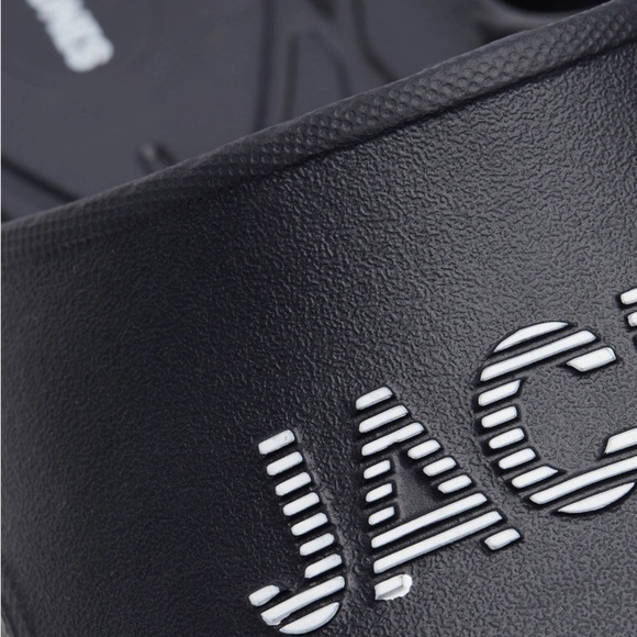 Jack & Jones Mens Slide Black Size US 9 / EU 42 Anthracite NWT - Picture 4 of 8